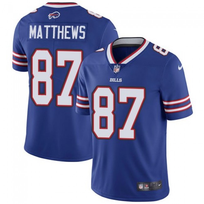 Buffalo Bills #87 Jordan Matthews Royal Blue Team Color Youth Stitched NFL Vapor Untouchable Limited Jersey