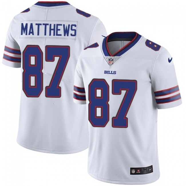 Buffalo Bills #87 Jordan Matthews White Youth Stitched NFL Vapor Untouchable Limited Jersey