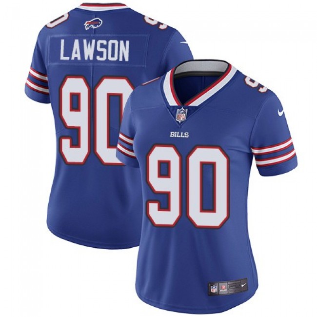 Women's Bills #90 Shaq Lawson Royal Blue Team Color Stitched NFL Vapor Untouchable Limited Jersey