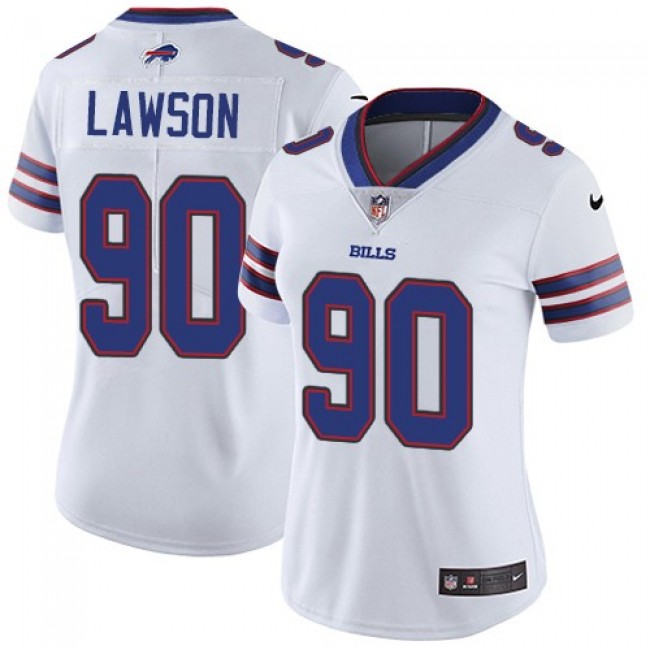 Women's Bills #90 Shaq Lawson White Stitched NFL Vapor Untouchable Limited Jersey