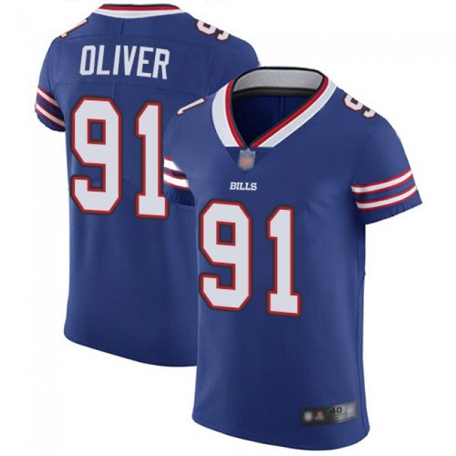 Nike Bills #91 Ed Oliver Royal Blue Team Color Men's Stitched NFL Vapor Untouchable Elite Jersey