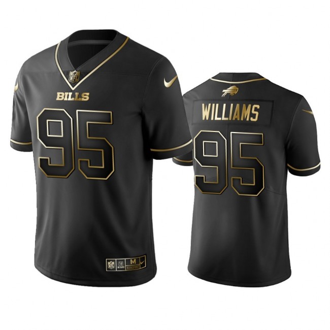 Nike Bills #95 Kyle Williams Black Golden Limited Edition Stitched NFL Jersey
