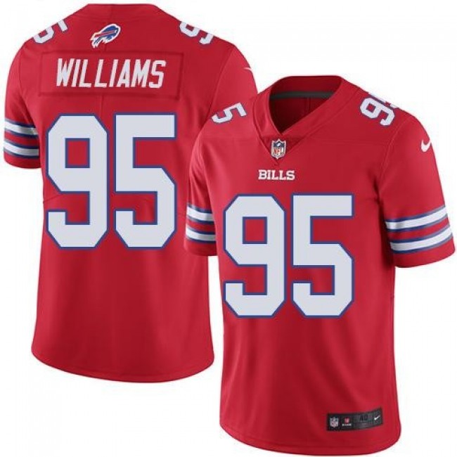 Nike Bills #95 Kyle Williams Red Men's Stitched NFL Elite Rush Jersey