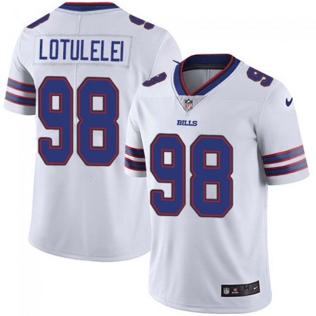 Nike Bills #98 Star Lotulelei White Men's Stitched NFL Vapor Untouchable Limited Jersey