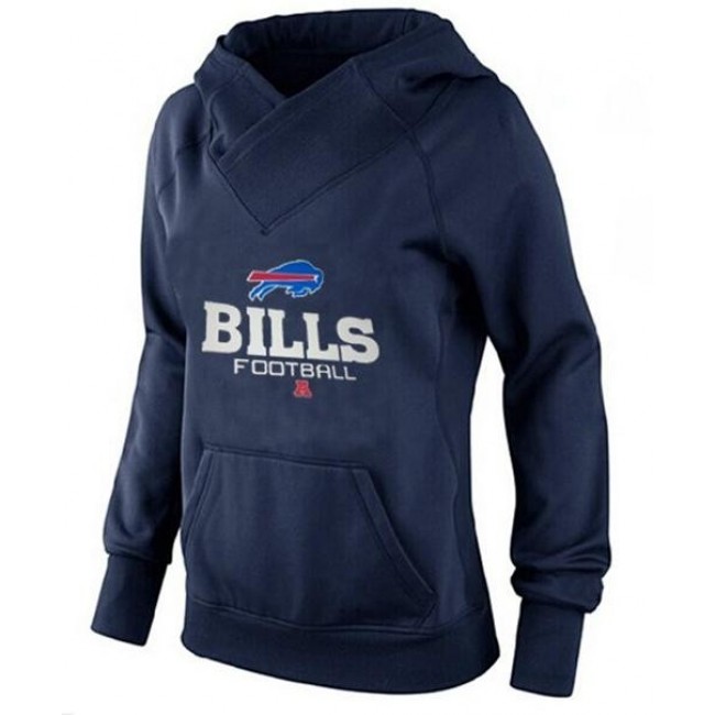 Women's Buffalo Bills Big Tall Critical Victory Pullover Hoodie Navy Blue Jersey