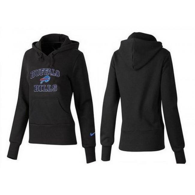 Women's Buffalo Bills Heart Soul Pullover Hoodie Black Jersey