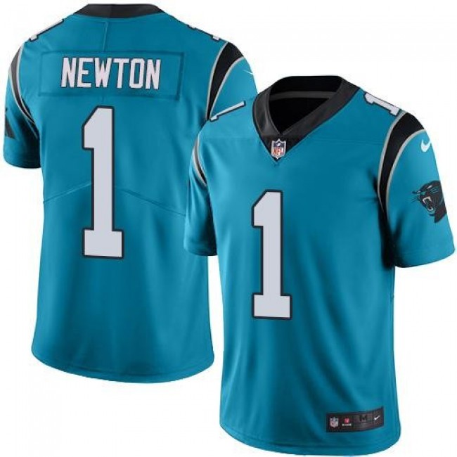 Nike Panthers #1 Cam Newton Blue Alternate Men's Stitched NFL Vapor Untouchable Limited Jersey