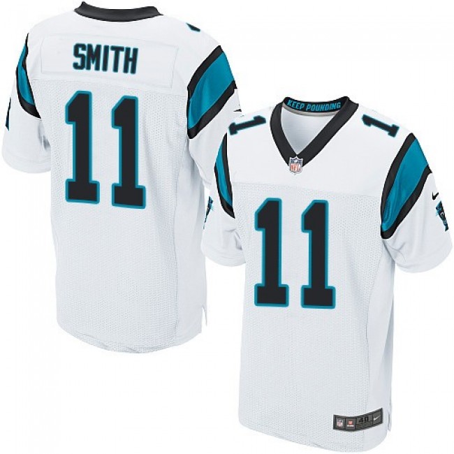 Nike Panthers #11 Torrey Smith White Men's Stitched NFL Elite Jersey