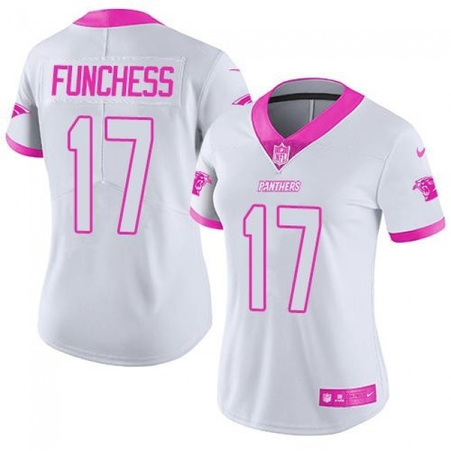 ميته Nike Panthers #17 Devin Funchess Pink Women's Stitched NFL Limited Rush Fashion Jersey ميته