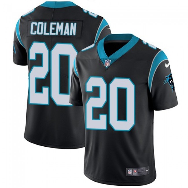Carolina Panthers #20 Kurt Coleman Black Team Color Youth Stitched NFL Vapor Untouchable Limited Jersey