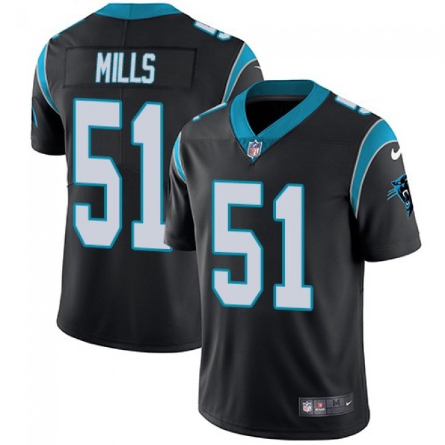 Carolina Panthers #51 Sam Mills Black Team Color Youth Stitched NFL Vapor Untouchable Limited Jersey