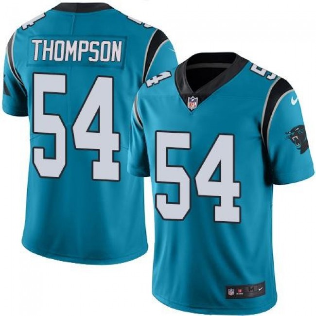 Nike Panthers #54 Shaq Thompson Blue Men's Stitched NFL Limited Rush Jersey