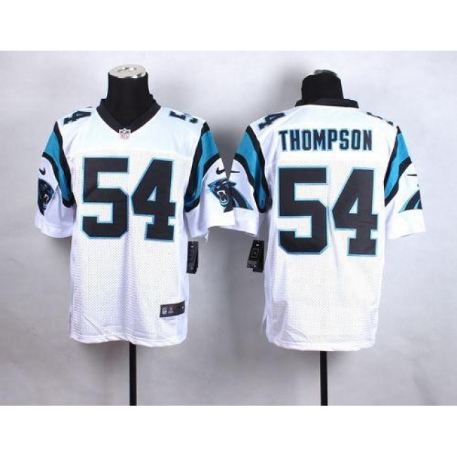 Nike Panthers #54 Shaq Thompson White Men's Stitched NFL Elite Jersey