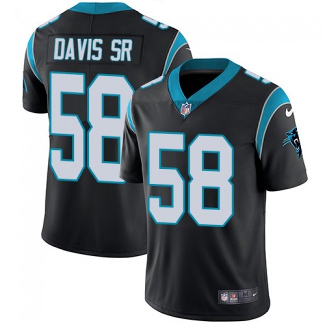 Carolina Panthers #58 Thomas Davis Sr Black Team Color Youth Stitched NFL Vapor Untouchable Limited Jersey