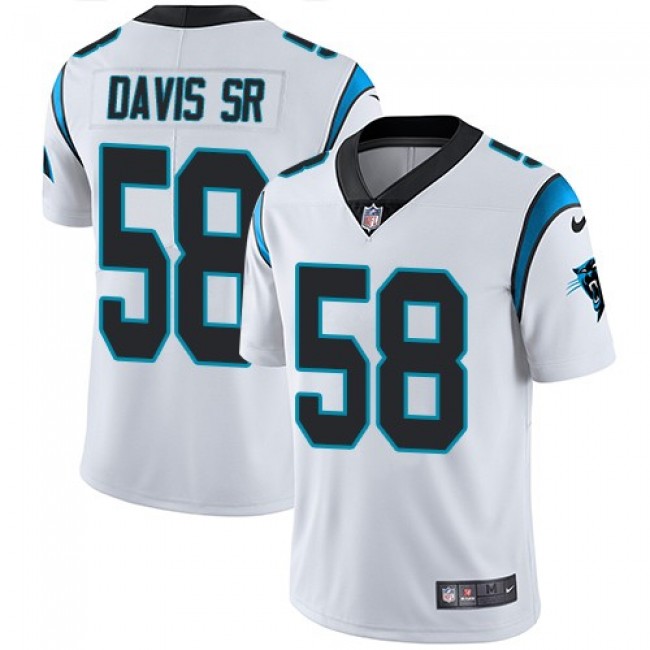 Carolina Panthers #58 Thomas Davis Sr White Youth Stitched NFL Vapor Untouchable Limited Jersey