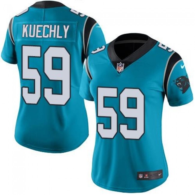 Women's Panthers #59 Luke Kuechly Blue Alternate Stitched NFL Vapor Untouchable Limited Jersey