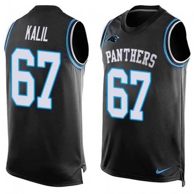 قماش الستان Nike Panthers #67 Ryan Kalil Blue Alternate Men's Stitched NFL Limited Rush Tank Top Jersey بار منزلي