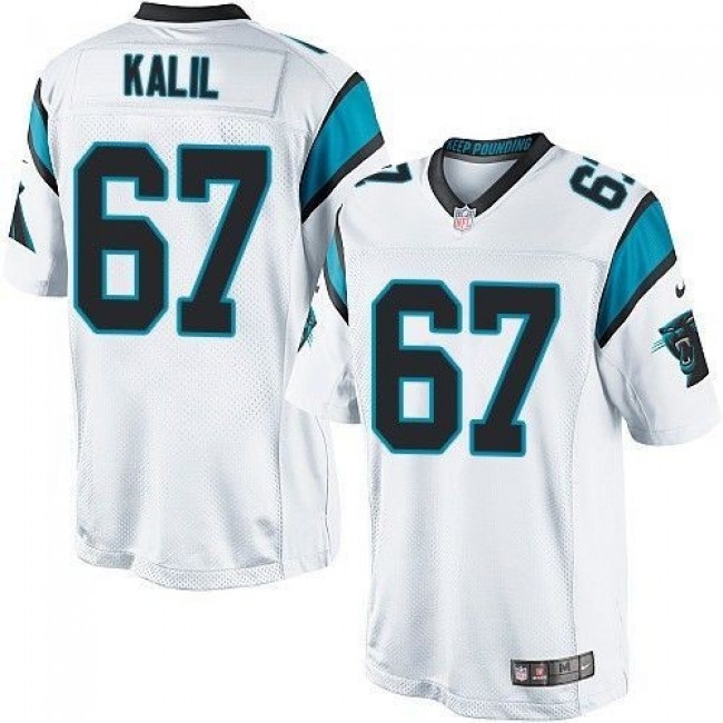 Carolina Panthers #67 Ryan Kalil White Youth Stitched NFL Elite Jersey