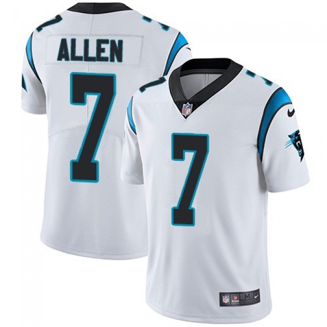 Nike Panthers #7 Kyle Allen White Men's Stitched NFL Vapor Untouchable Limited Jersey