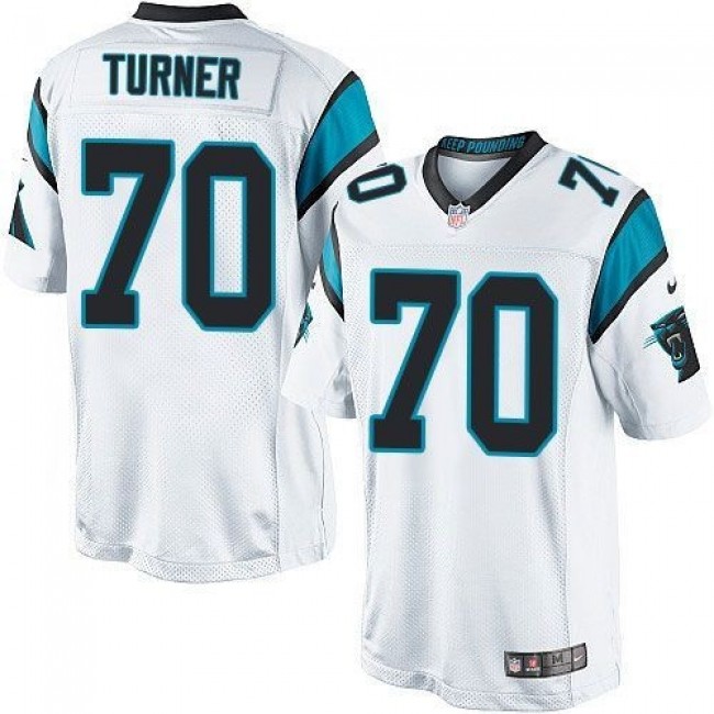 Carolina Panthers #70 Trai Turner White Youth Stitched NFL Elite Jersey