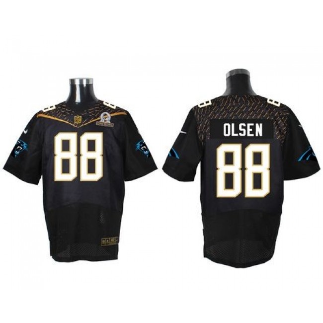 توب جير NFL Jersey Clearancehot Sale-Nike Panthers #88 Greg Olsen Black ... توب جير