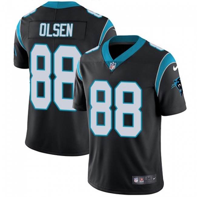 Carolina Panthers #88 Greg Olsen Black Team Color Youth Stitched NFL Vapor Untouchable Limited Jersey