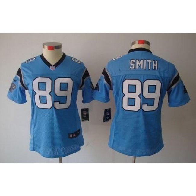 Women's Panthers #89 Steve Smith Blue Alternate Stitched NFL Limited Jersey