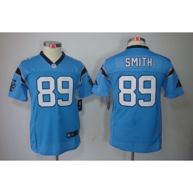 Carolina Panthers #89 Steve Smith Blue Alternate Youth Stitched NFL Limited Jersey