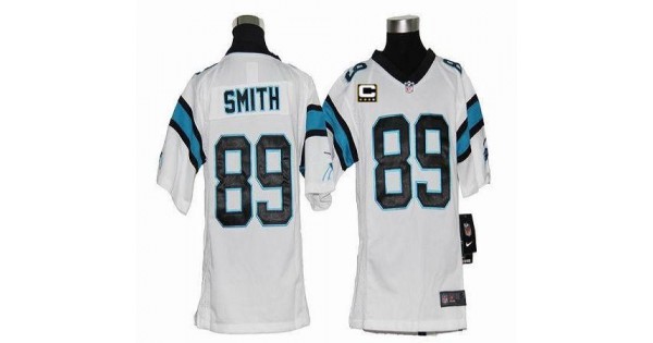كاديلاك NFL Jersey Ladies White-Carolina Panthers #89 Steve Smith White ... كاديلاك