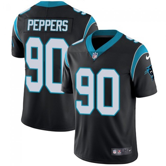 Carolina Panthers #90 Julius Peppers Black Team Color Youth Stitched NFL Vapor Untouchable Limited Jersey