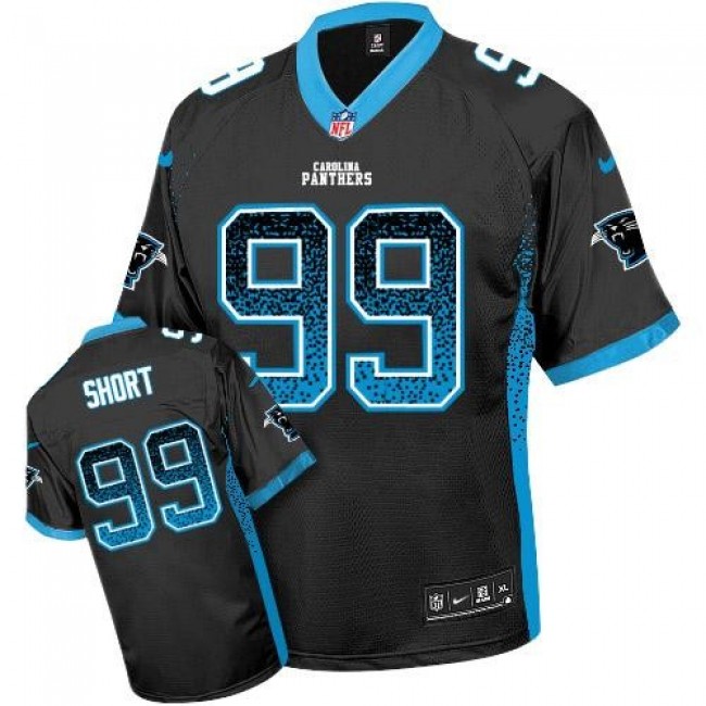 Carolina Panthers #99 Kawann Short Black Team Color Youth Stitched NFL Elite Drift Fashion Jersey