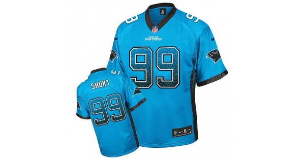 ليغو NFL Jersey julio jones-Nike Panthers #99 Kawann Short Blue ... ليغو