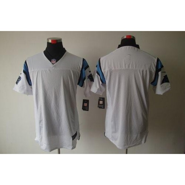 Nike Panthers Blank White Men's Stitched NFL Elite Jersey