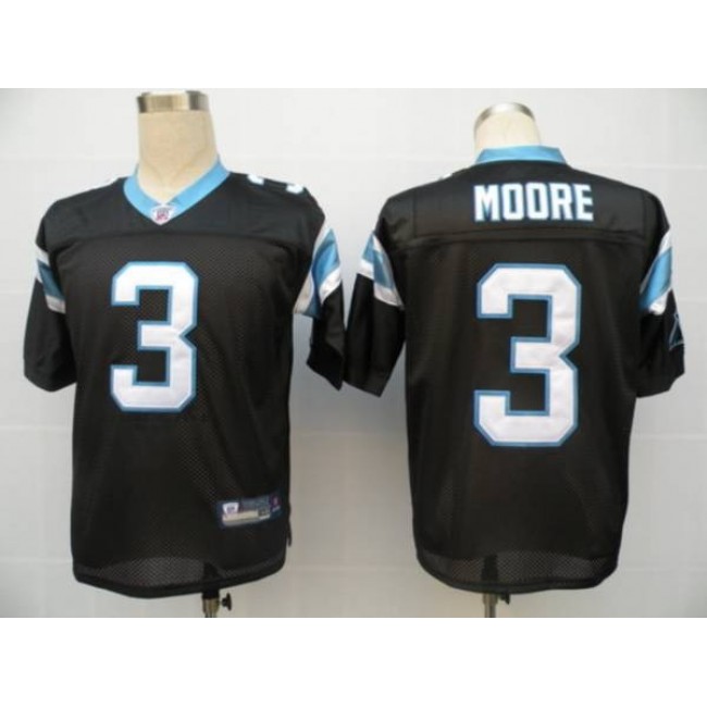 Panthers #3 Matt Moore Black Stitched NFL Jersey