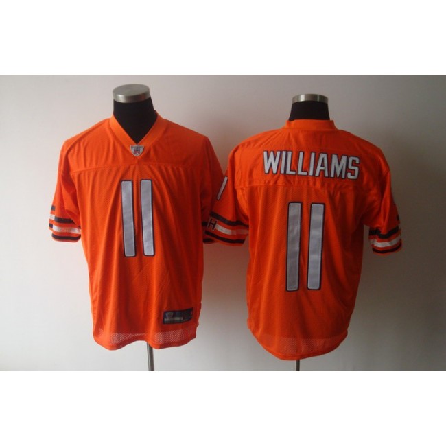 Bears #11 Roy Williams Orange Stitched NFL Jersey