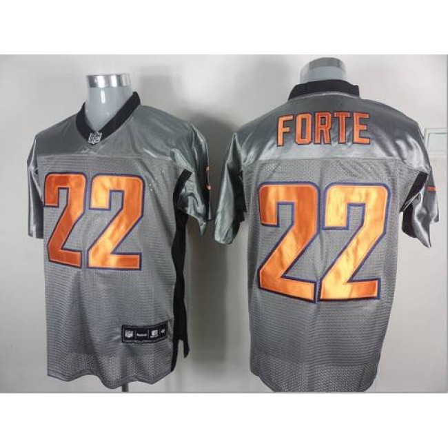 Bears #22 Matt Forte Grey Shadow Stitched NFL Jersey