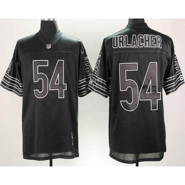 Bears #54 Brian Urlacher Black Shadow Stitched NFL Jersey