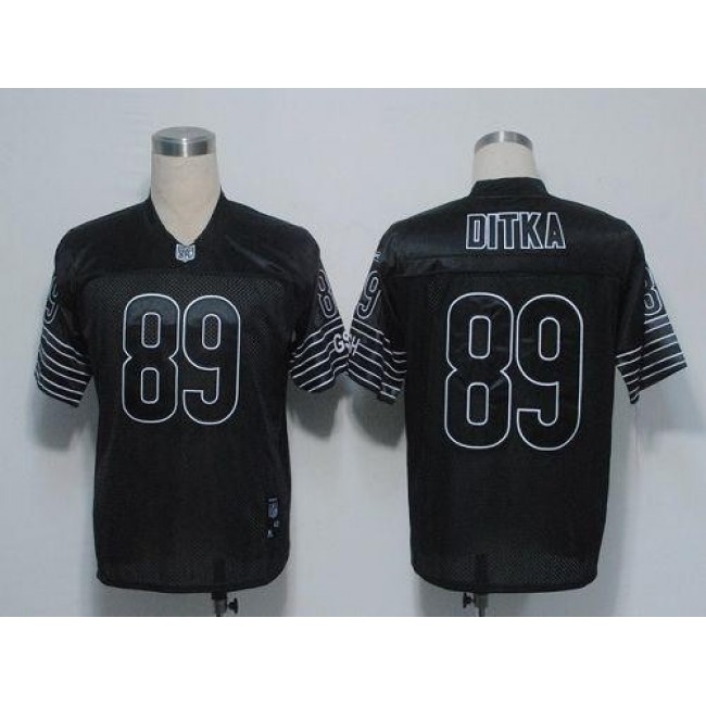 Bears #89 Mike Ditka Black Shadow Stitched NFL Jersey