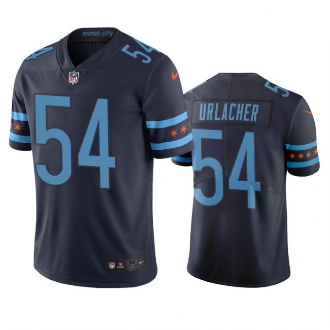 Chicago Bears #54 Brian Urlacher Navy Vapor Limited City Edition NFL Jersey