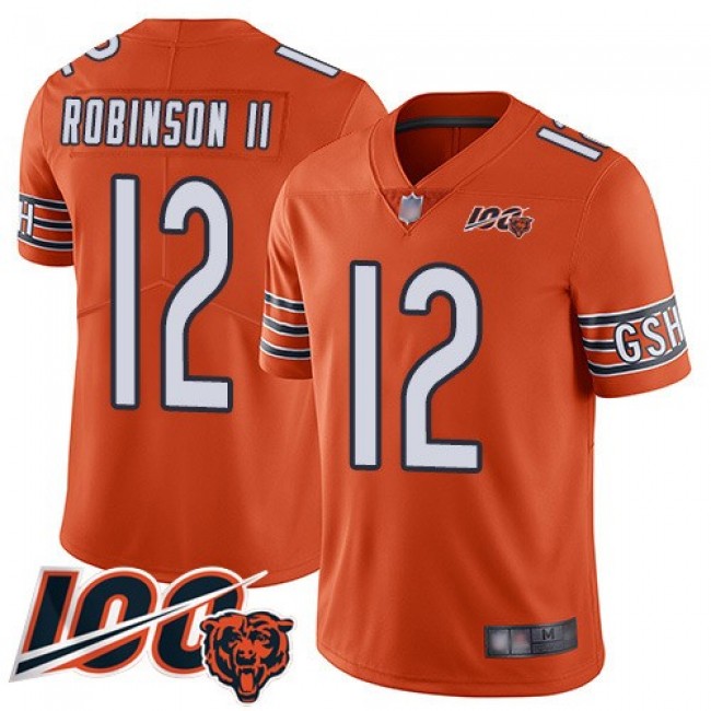 Nike Bears #12 Allen Robinson II Orange Men's Stitched NFL Limited Rush 100th Season Jersey