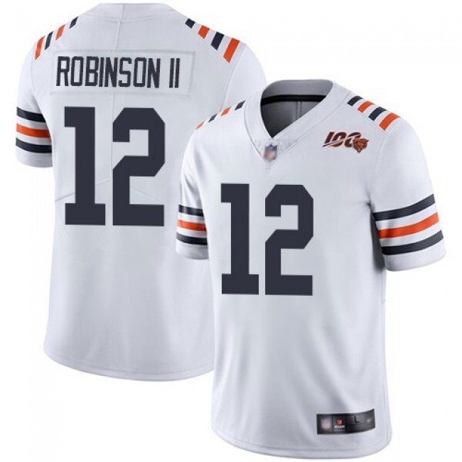 Nike Bears #12 Allen Robinson II White Alternate Men's Stitched NFL Vapor Untouchable Limited 100th Season Jersey