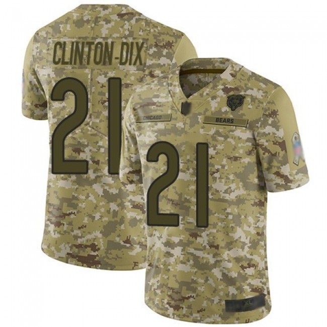 Nike Bears #21 Ha Ha Clinton-Dix Camo Men's Stitched NFL Limited 2018 Salute To Service Jersey