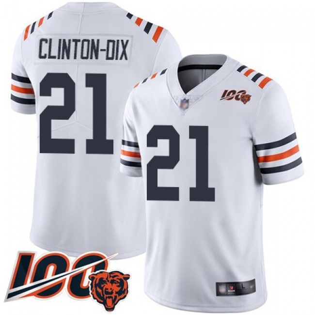 Nike Bears #21 Ha Ha Clinton-Dix White Alternate Men's Stitched NFL Vapor Untouchable Limited 100th Season Jersey