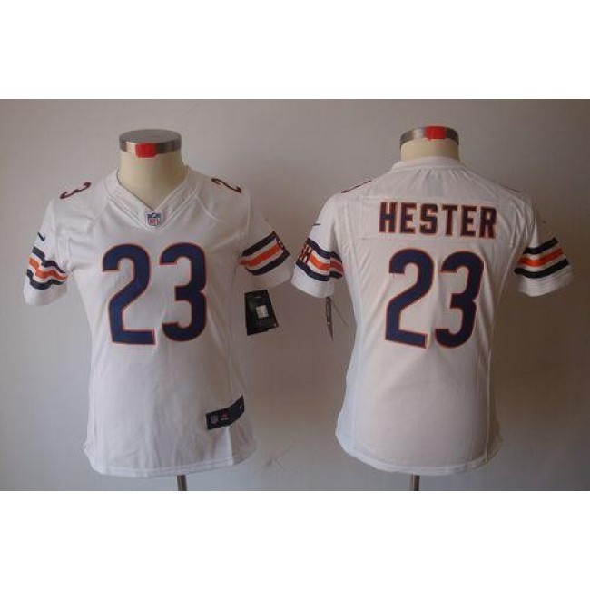 Women's Bears #23 Devin Hester White Stitched NFL Limited Jersey