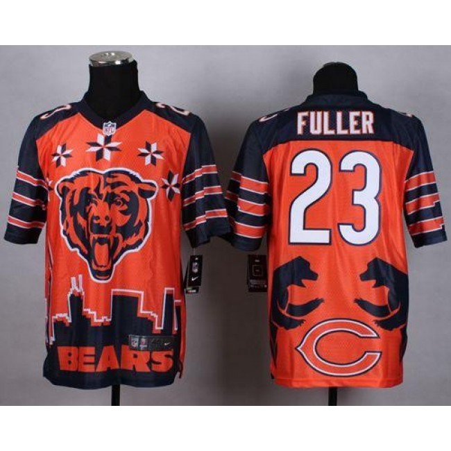 Nike Bears #23 Kyle Fuller Orange Men's Stitched NFL Elite Noble Fashion Jersey