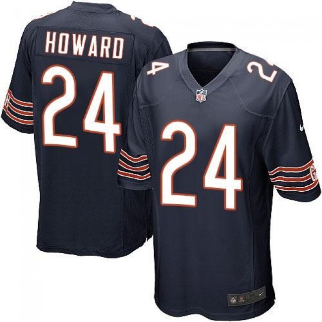 Chicago Bears #24 Jordan Howard Navy Blue Team Color Youth Stitched NFL Elite Jersey