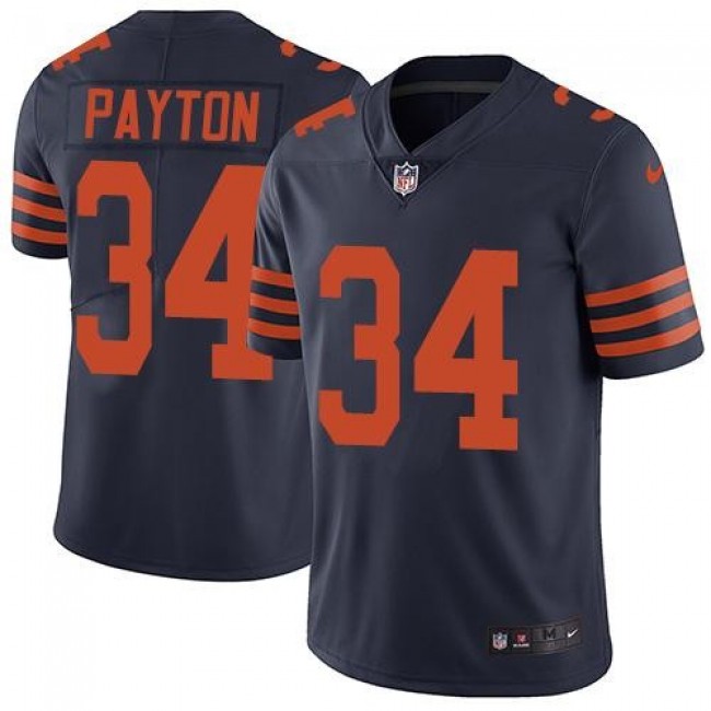 Chicago Bears #34 Walter Payton Navy Blue Alternate Youth Stitched NFL Vapor Untouchable Limited Jersey