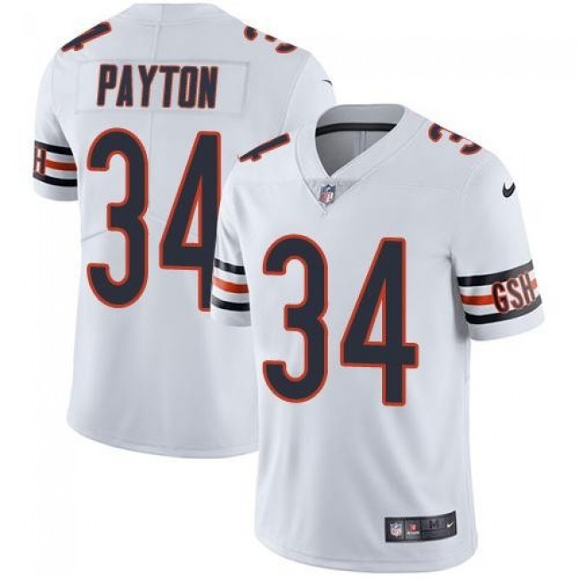 Chicago Bears #34 Walter Payton White Youth Stitched NFL Vapor Untouchable Limited Jersey