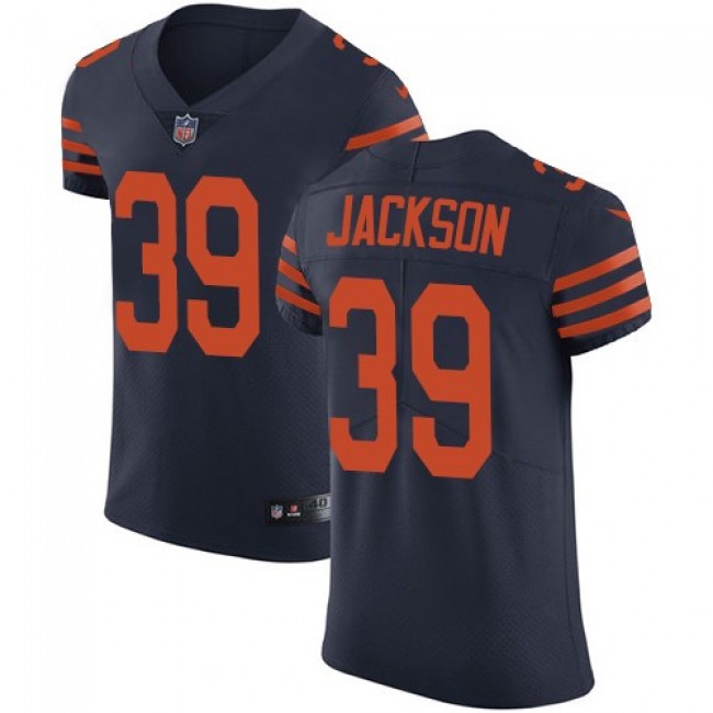 Nike Bears #39 Eddie Jackson Navy Blue Alternate Men's Stitched NFL Vapor Untouchable Elite Jersey