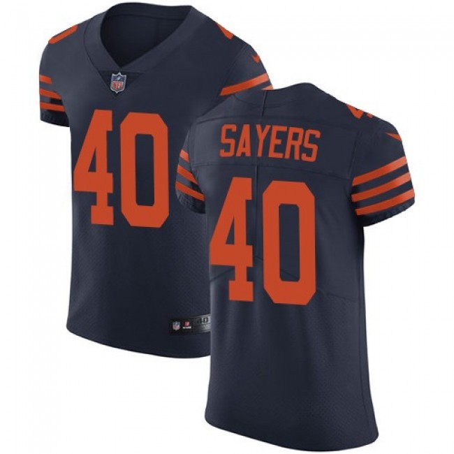 Nike Bears #40 Gale Sayers Navy Blue Alternate Men's Stitched NFL Vapor Untouchable Elite Jersey